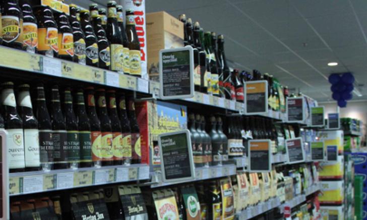 Speciaalbier in het schap